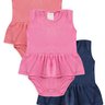 KIT Body Beb 3 Peas Vestido Duma Kids