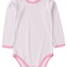 body bebe manga longa duma kids poa rosa tutti frutti
