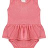 body bebe vestido regata duma kids rosa entardecer