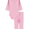 Conjunto Beb Canelado Duma Kids   Rosa Beb