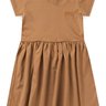 vestido liso verao infantil duma kids camelo