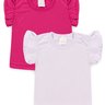 KIT 2 Peas Blusa Infantil Menina Babado Duma Kids
