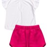 Conjunto Infantil Vero Shorts Blusa Infantil Menina Babado Duma Kids nova