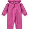 macacao bebe plush capuz orelhinha duma kids rosa pink