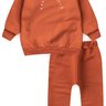 conjunto infantil inverno moletinho calca saruel happy days duma kids terracota