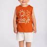 conjunto infantil verao regata summer vibes duma kids terracota 5