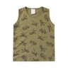 conjunto infantil verao regata dinossauro line duma kids verde musgo 3
