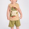 conjunto infantil verao regata dino happy mode duma kids areia 5