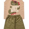 conjunto infantil verao regata dino happy mode duma kids areia 2