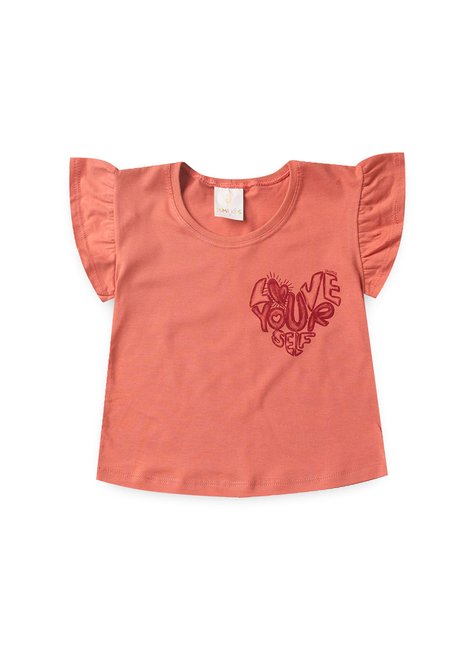 conjunto infantil verao frufru love your duma kids coral 2