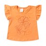 conjunto infantil verao frufru flor bem me quer duma kids laranja claro 2