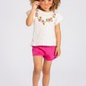 conjunto infantil verao frufru colar floral duma kids off white 4