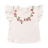 conjunto infantil verao frufru colar floral duma kids off white 2