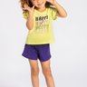 conjunto infantil verao frufru happy letter shorts meia malha duma kids melao 5