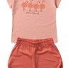 conjunto infantil verao flamingo flowers duma kids salmao