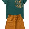 conjunto infantil verao camiseta monster skate duma kids verde murano