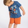 conjunto infantil verao camiseta let s go duma kids azul entardecer 5