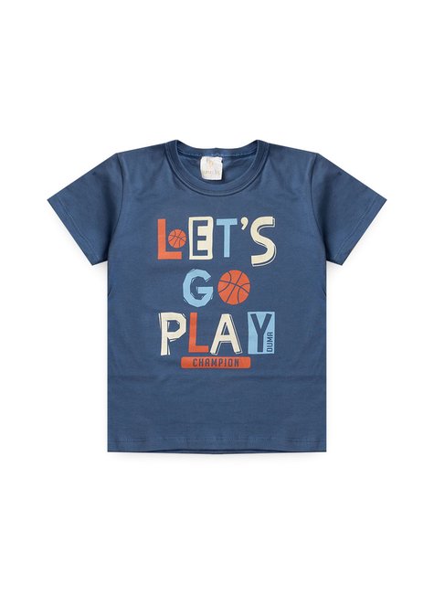 conjunto infantil verao camiseta let s go duma kids azul entardecer 2