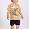 conjunto infantil verao camiseta dino rex skate duma kids areia 5