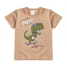 conjunto infantil verao camiseta dino rex skate duma kids areia 3