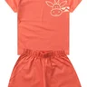 conjunto infantil verao basico girafa duma kids coral