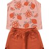 conjunto infantil verao alcinha tartaruga tropical duma kids salmao