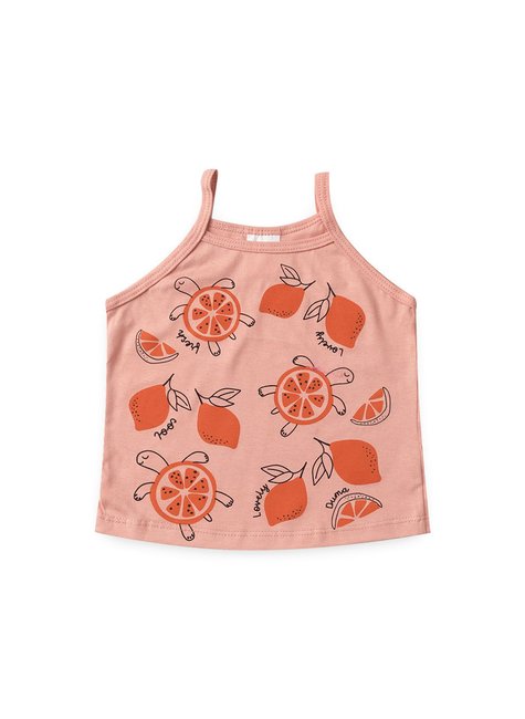 conjunto infantil verao alcinha tartaruga tropical duma kids salmao 2