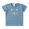 conjunto infantil verao basico urso duma kids azul envelhecido