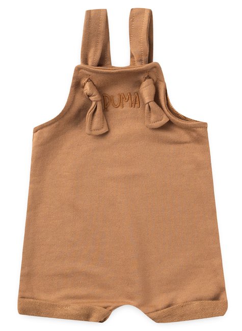 jardineira infantil unissex duma kids camelo