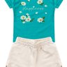 conjunto infantil verao happiness margarida duma kids verde tami