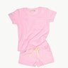 conjunto infantil atoalhado unissex kids rosa tutti frutti