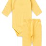 conjunto bebe canelado duma kids amarelo