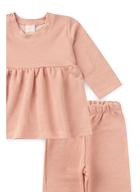 conjunto infantil inverno bata cotele duma kids pessego 4