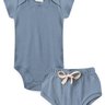 conjunto bebe body e tapa fralda canelado duma kids azul envelhecido