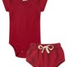 conjunto bebe body e tapa fralda canelado duma kids rubi