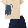 conjunto infantil verao elefante azul duma kids