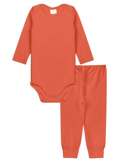 conjunto bebe canelado duma kids goiaba mockup