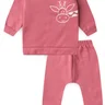 conjunto infantil inverno moletom peluciado calca saruel estampado girafa rosa envelhecido duma kids