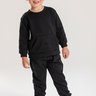 conjunto infantil inverno peluciado bolso canguru duma kids preto 2