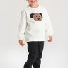 conjunto infantil inverno moletom peluciado estampado cachorro duma kids off white 2
