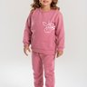 conjunto infantil inverno moletom peluciado calca saruel estampado girafa duma kids rosa envelhecido 2