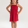 vestido infantil verao alcinha canelado duma kids rubi