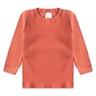 blusa infantil manga longa canelada duma kids goiaba