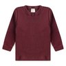 blusa infantil manga longa canelada duma kids vinho