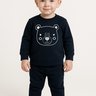 Conjunto Infantil Moletom Saruel Preto