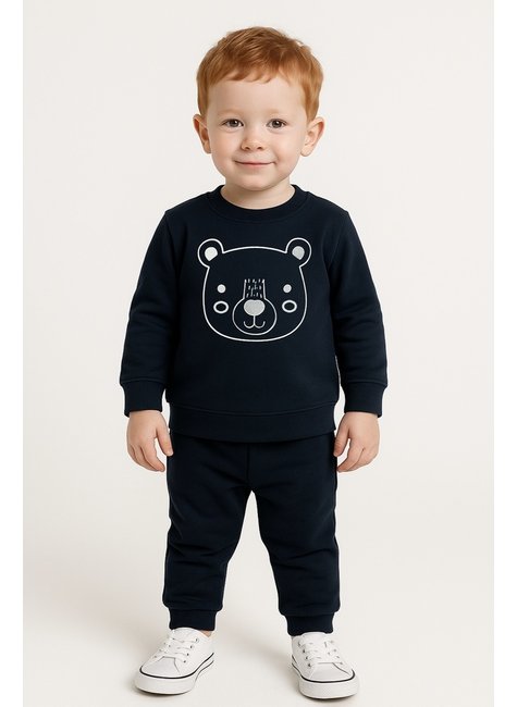 Conjunto Infantil Moletom Saruel Preto