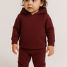 conjunto infantil inverno capuz moletom peluciado duma kids vinho 2