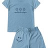 conjunto infantil verao espalhando alegria duma kids azul envelhecido 2
