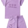 conjunto infantil verao espalhando alegria duma kids lilas
