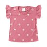 conjunto infantil verao frufru mini flores duma kids rosa envelhecido 3